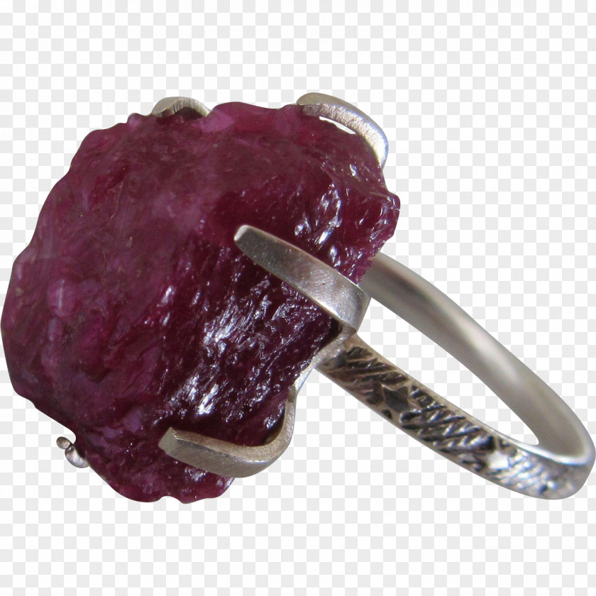 Ruby Gemstone Ring Jewellery Prong Setting PNG