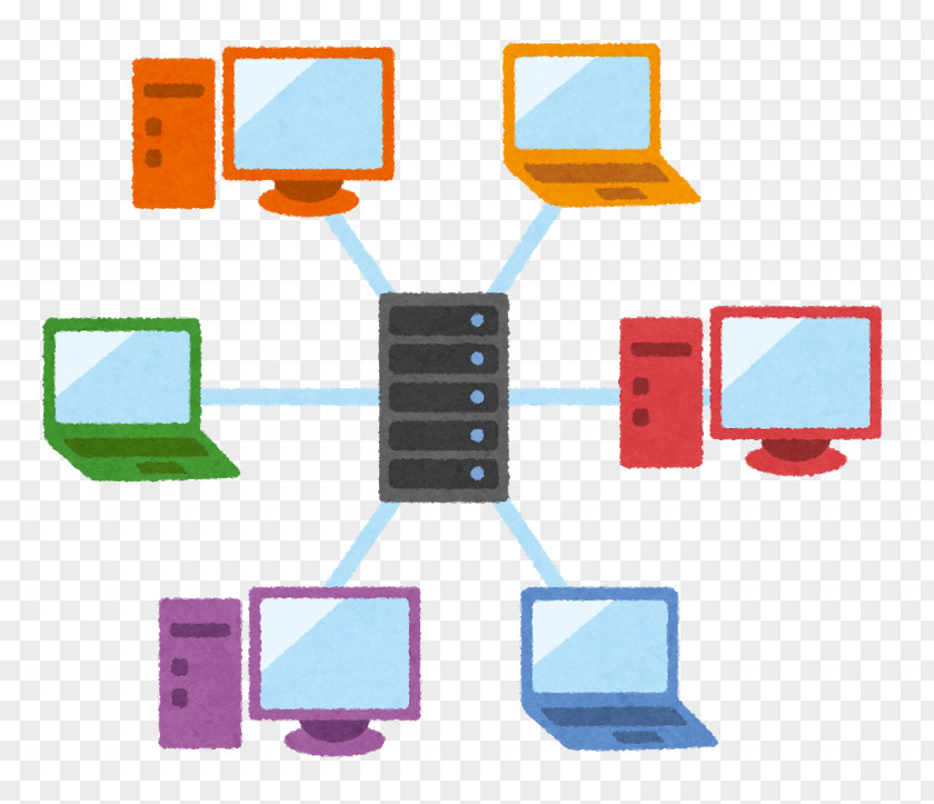 Vl Peer-to-peer Computer Servers Client–server Model Network Distributed Networking PNG