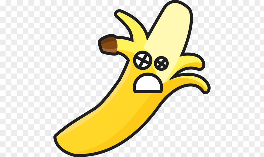 Cliparts Scary Banana Peel Sundae Clip Art PNG