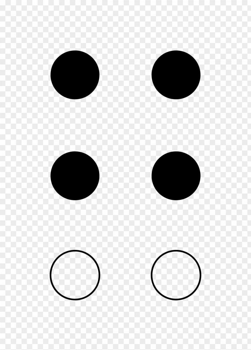 Braille Patterns Tactile Alphabet G PNG