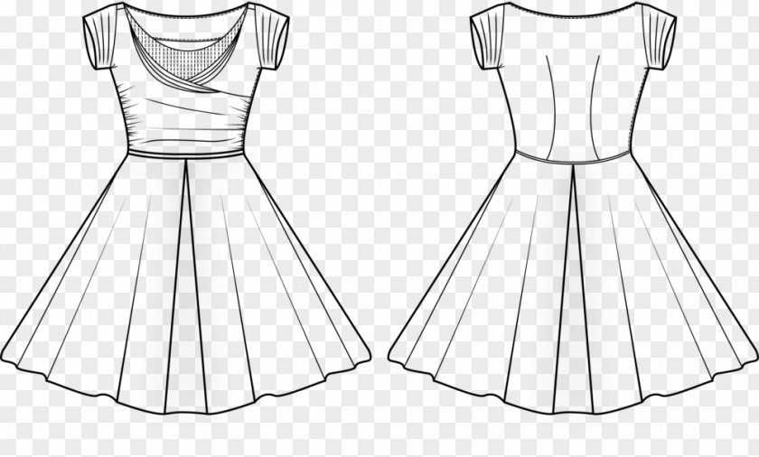Dress Skirt Gown Pattern PNG
