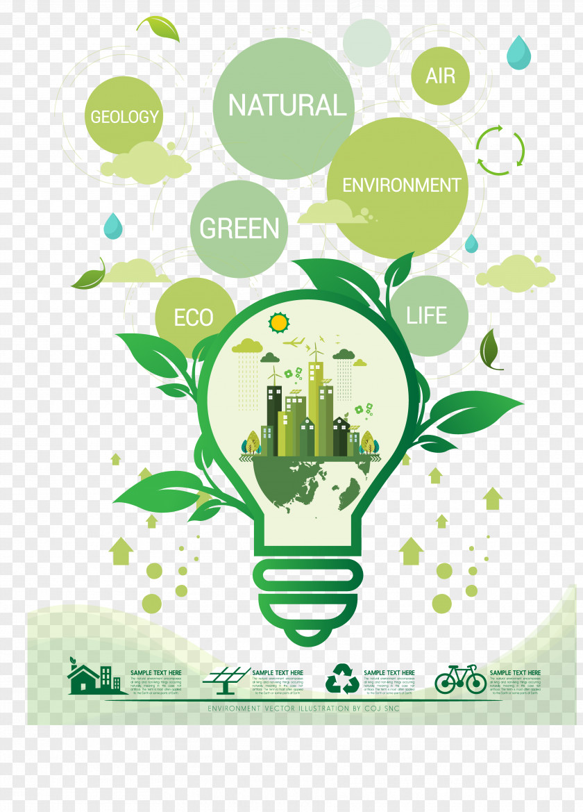 Light Bulb Environmental Consciousness PNG