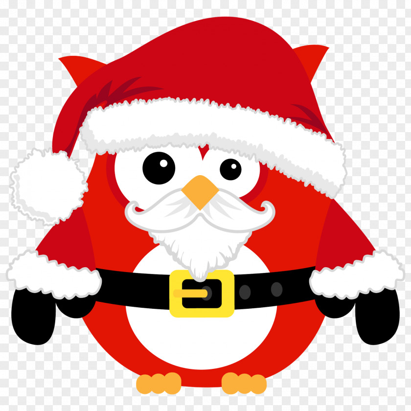 Santa Claus Christmas Ornament Beak Owl Clip Art PNG