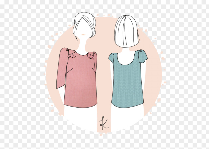 T-shirt Blouse Sleeve Sewing Pattern PNG