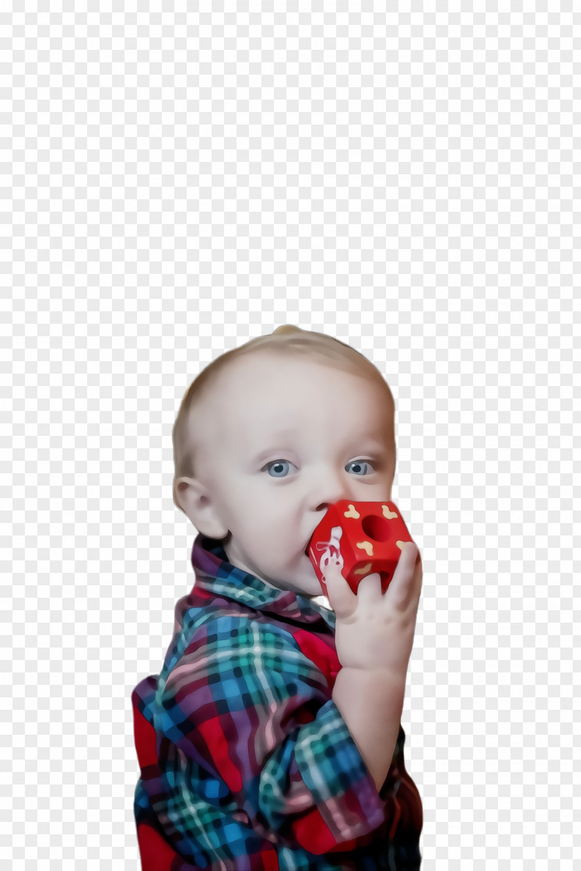 Baby Plaid Child Red Toddler Nose PNG