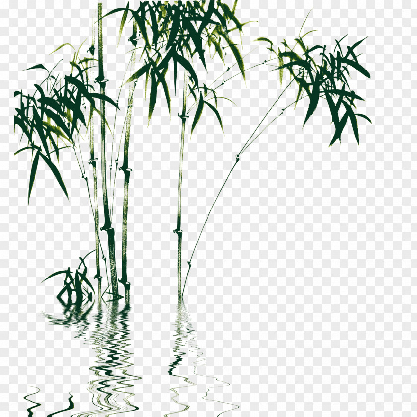 Bamboo U4e2du56fdu4f20u4e16u540du753b Ink Wash Painting Chinese Shan Shui PNG