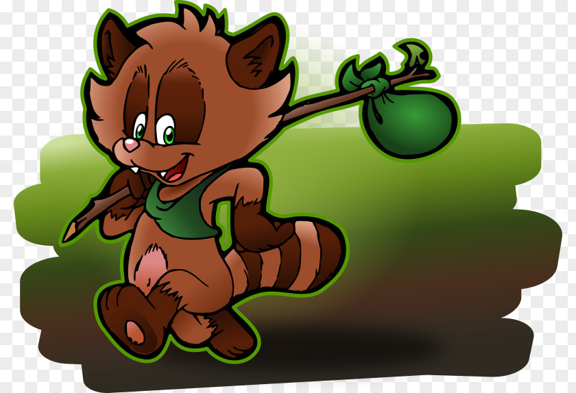 Lac Tanuki Japanese Raccoon Dog Animated Cartoon Image Clip Art PNG