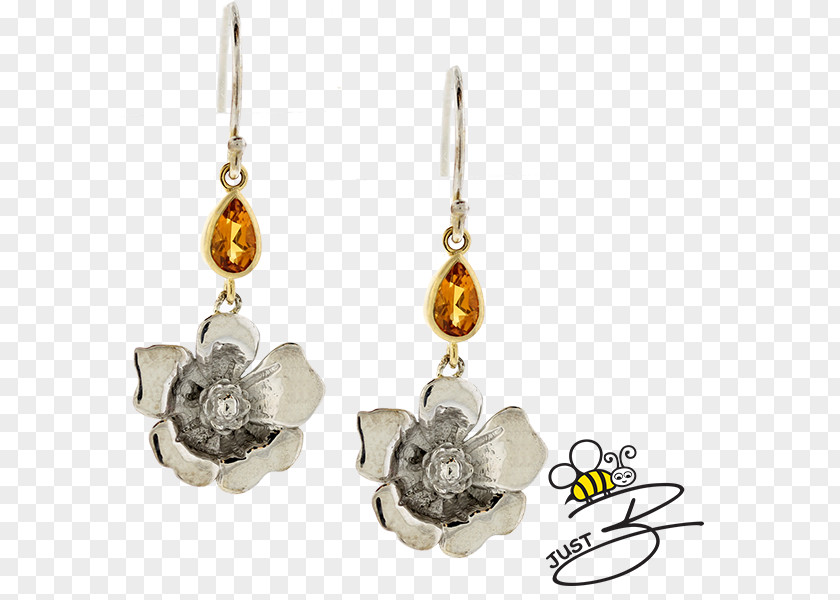 Magnolia Blossom Earring Jewellery Colored Gold Diamond PNG