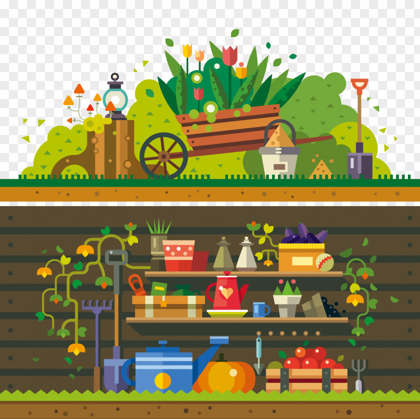 Picture Crossword Royalty-free Garden IllustrationGroup 2 Landscape And Tools Vector Elements Word Brain Wordalot PNG