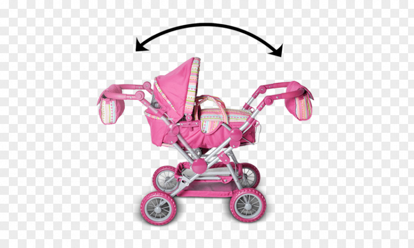 Twingo Knorrtoys S Dolls Pram Reversible Handle Pink Doll Stroller Baby Transport PNG