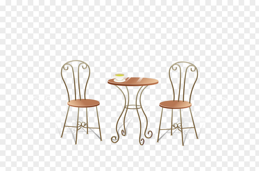 Vector European-style Tables And Chairs Table Chair Furniture PNG