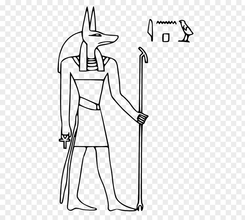 Anubis Ancient Egyptian Deities Hieroglyphs PNG