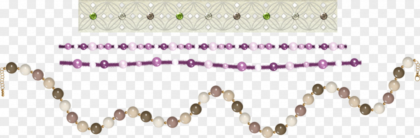 Bead Body Jewellery Line Purple PNG