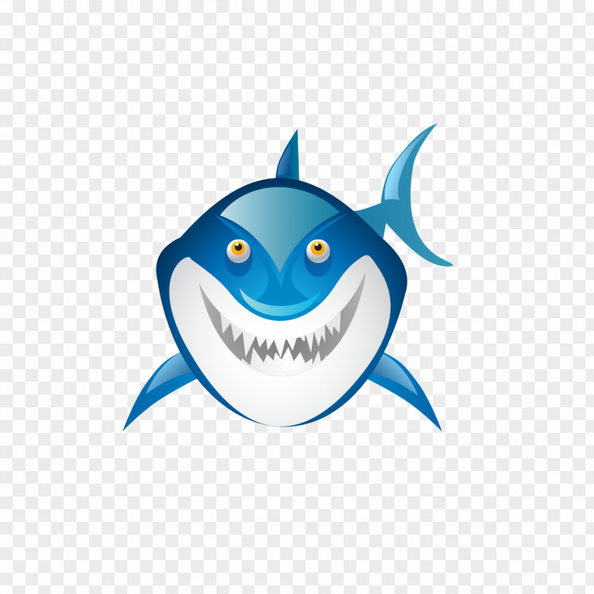 Blue Shark Shape Fish Clip Art PNG