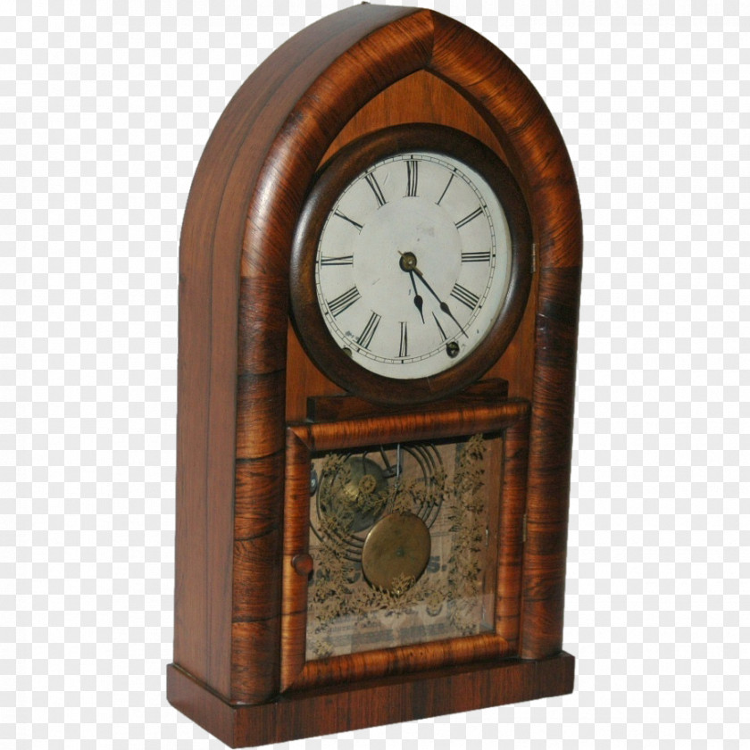 Clock Mantel Fireplace Antique Art PNG