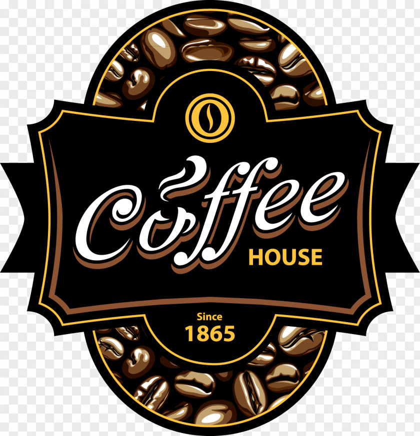 Coffee Vector Decorative Material Espresso Cafe Label PNG