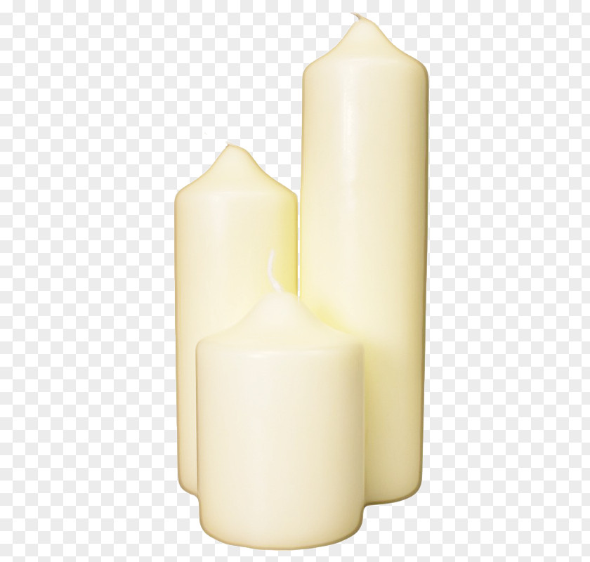 Interior Design Cylinder Candle Wax Lighting Flameless PNG
