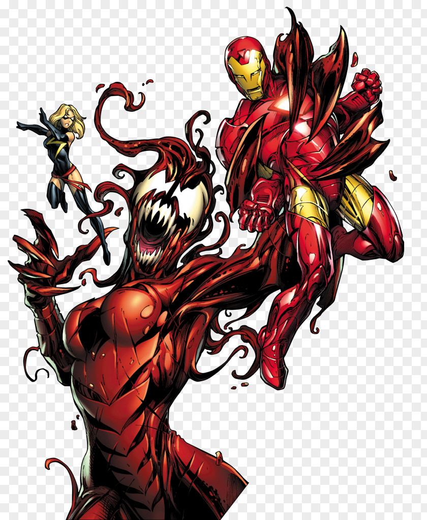 Carnage Iron Man Ultron The Mighty Avengers New PNG