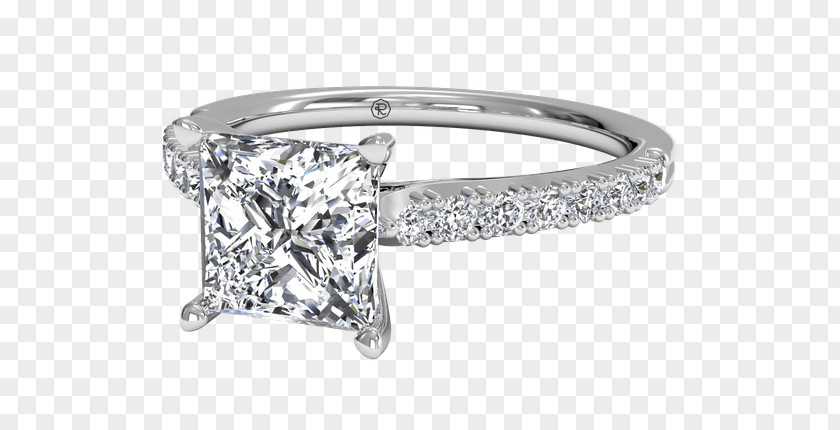 Princess Cut Diamond Rings Engagement Ring PNG