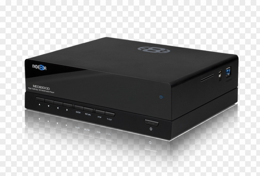 Reproductor Multimedia Digital Media Player Wi-Fi Mede8er MED800X3D Wireless LAN PNG