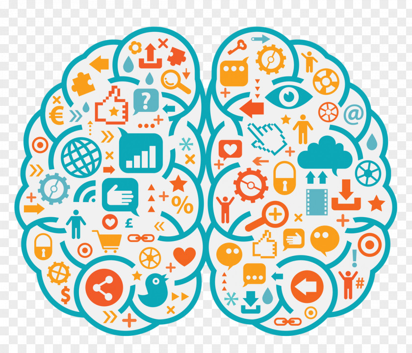 Social Media Brain Research Behavior PNG