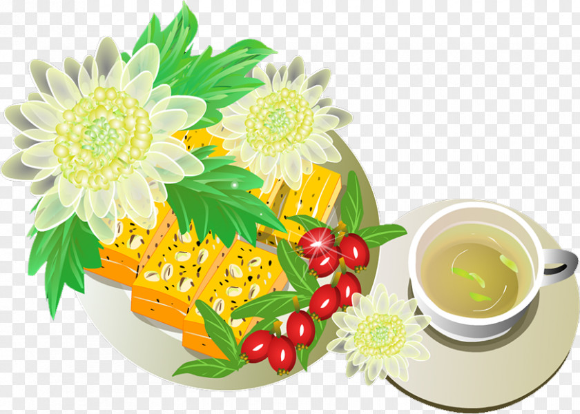 Chrysanthemum Coffee Tea Dim Sum Vegetarian Cuisine PNG