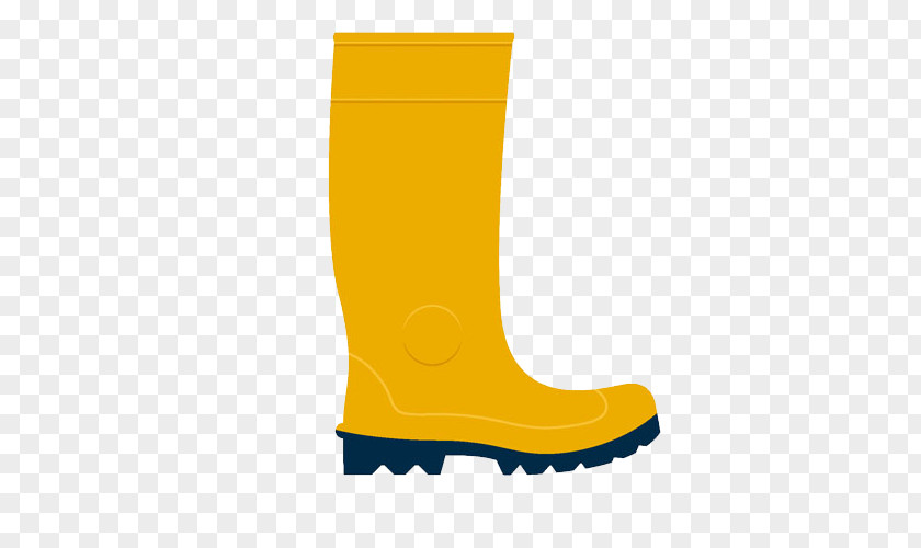 A Yellow Rain Boots Wellington Boot PNG