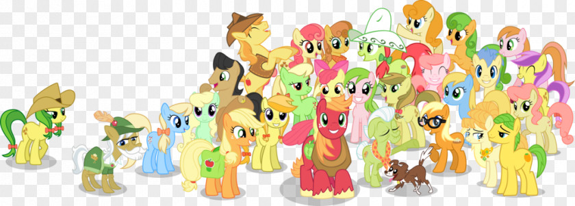 Family Applejack Pinkie Pie Pony PNG