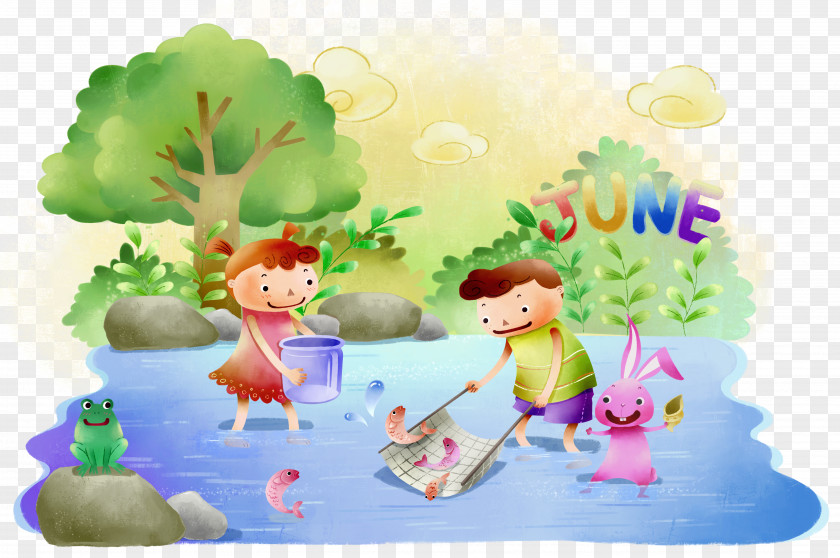 Fishing On The River Download Photography Illustration PNG