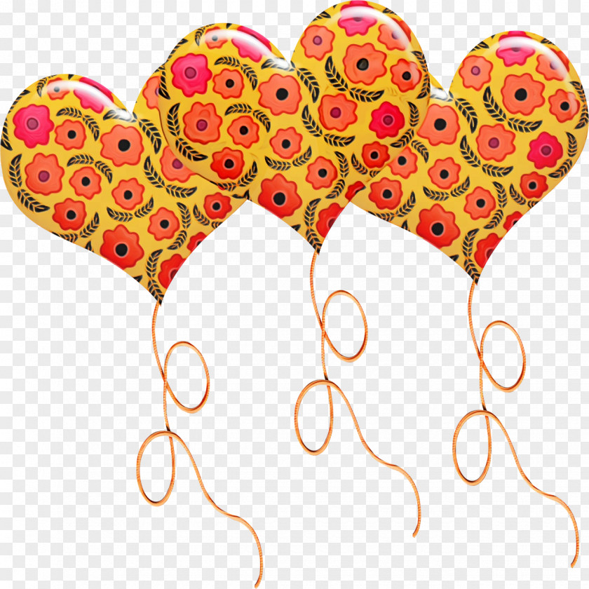 Heart Balloon Globos 10 Herzballons Birthday PNG