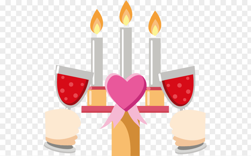 Vector Candlelight Dinner Light Candle Clip Art PNG