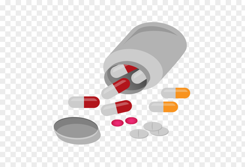 Bottle Of Pills Pharmaceutical Drug Computer File PNG