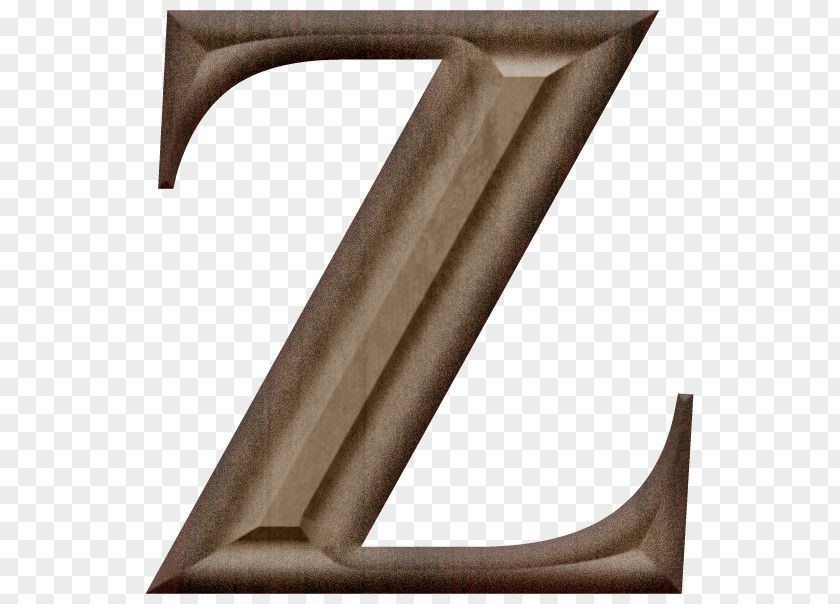 Wood Carving Letter Z Sculpture PNG