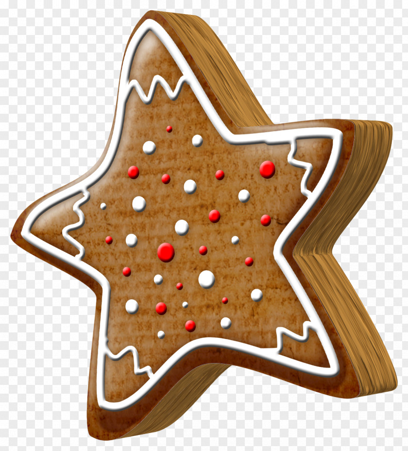 Christmas Cartoon Five-pointed Star Biscuits Gingerbread House Pryanik Clip Art PNG