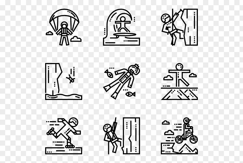 Extreme Sports Icon Design PNG