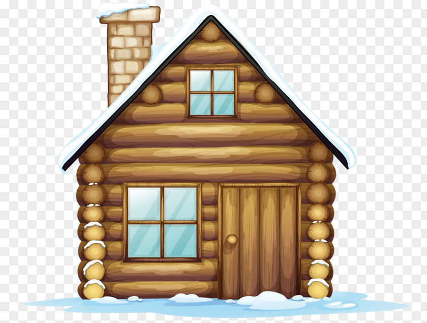 Logs Gingerbread House Santa Claus Christmas Clip Art PNG
