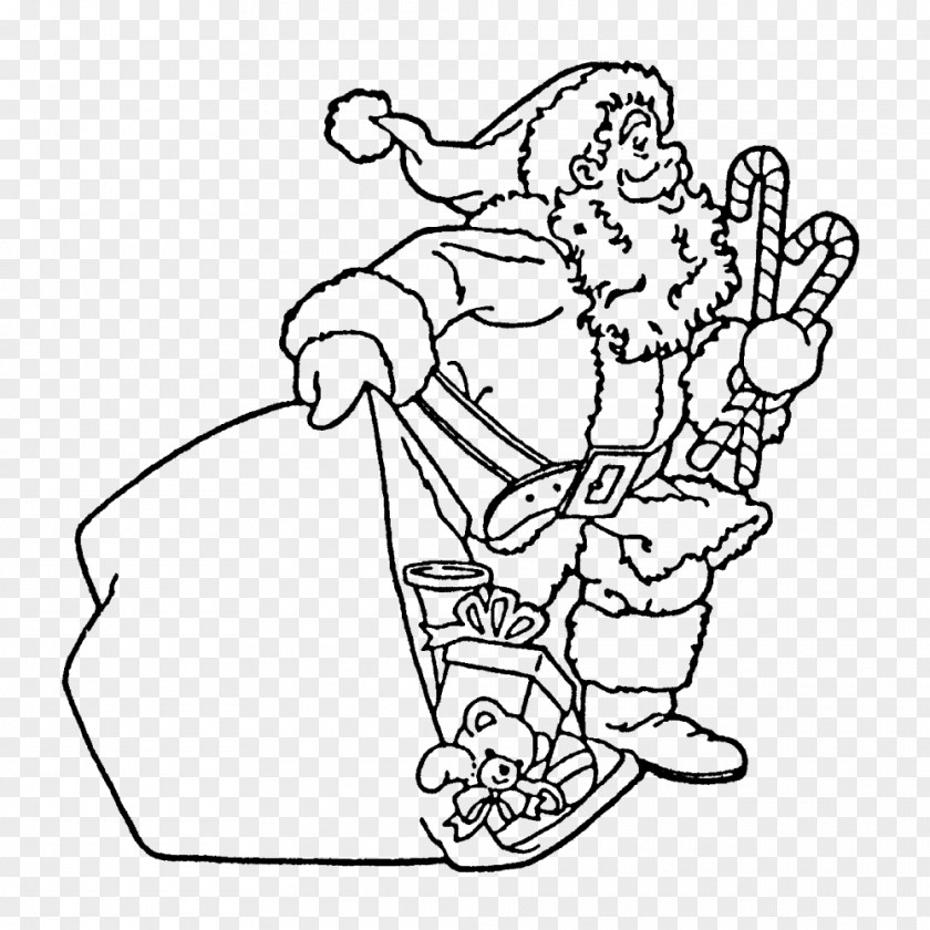 Rubber Stamp Santa Claus Coloring Book Christmas Child Reindeer PNG