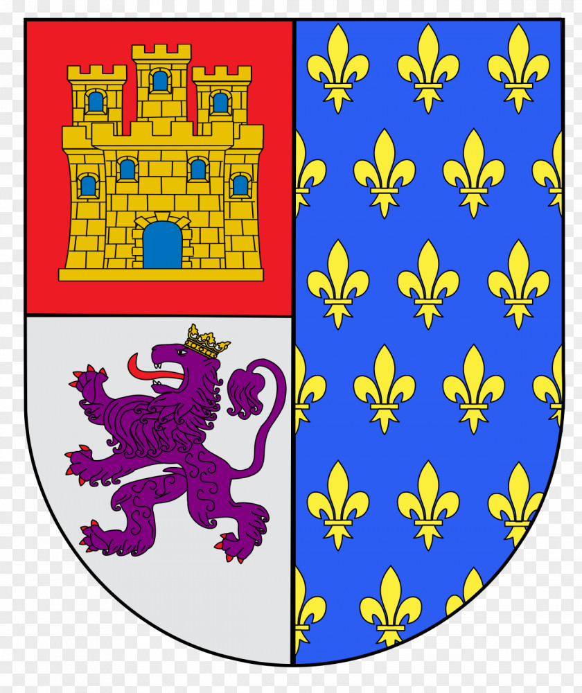 Alfonso Fernando Grados Carraro Crown Of Castile Kingdom León Infante Coat Arms PNG
