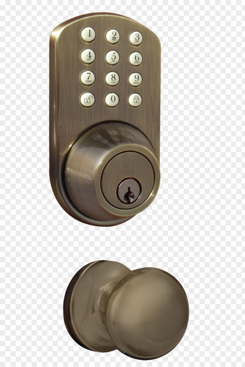 Electronic Locks Dead Bolt Keypad Lock Door Handle Remote Keyless System PNG