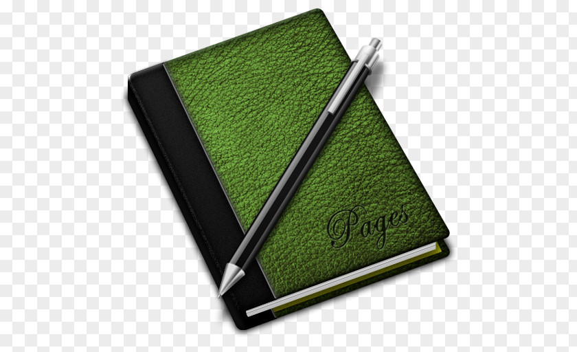Green Notebook ICO Pages Icon PNG