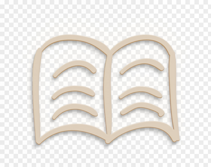 Book Icon Text Hand Drawn Outline Education PNG