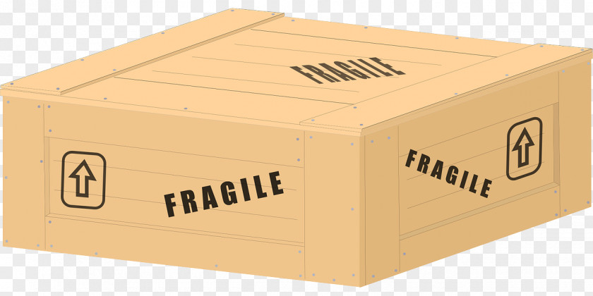 Textured Box Crate Wooden Clip Art PNG