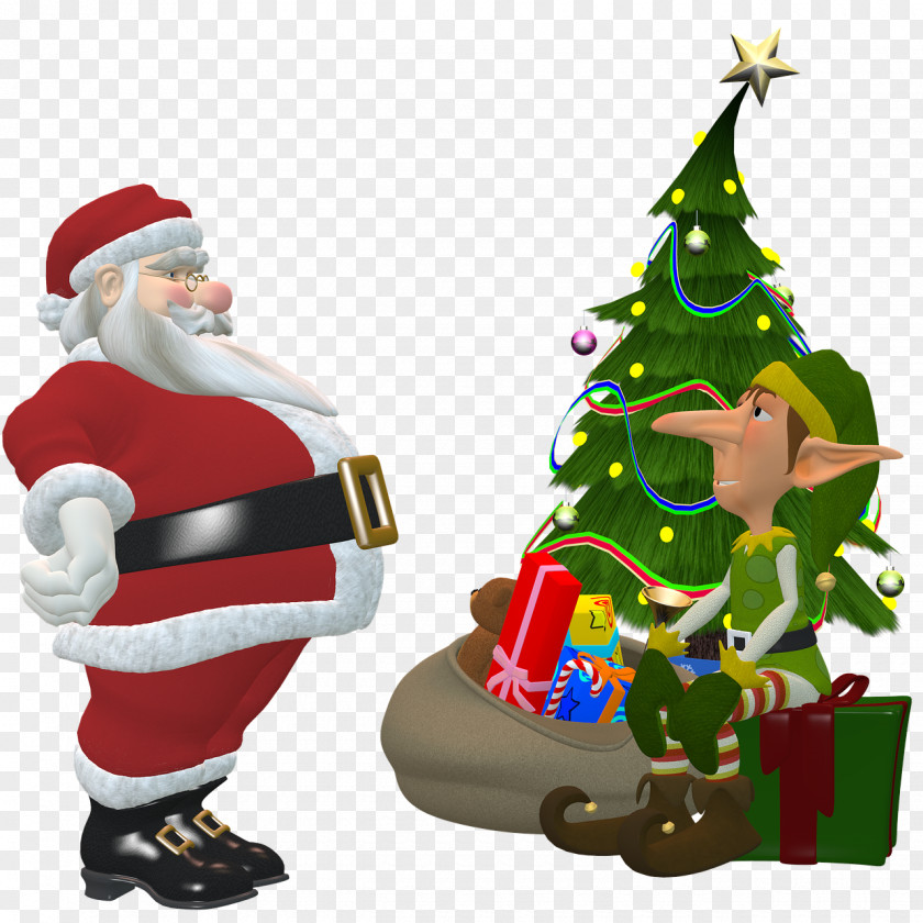 Elf Santa Claus Mrs. Christmas PNG