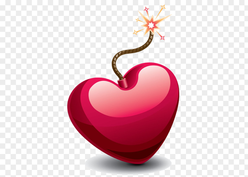 Love Bomb Heart Clip Art PNG