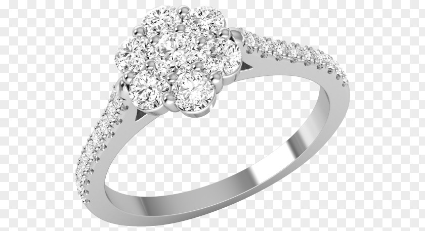 White Gold Rings For Women Engagement Ring Wedding Diamond Platinum PNG