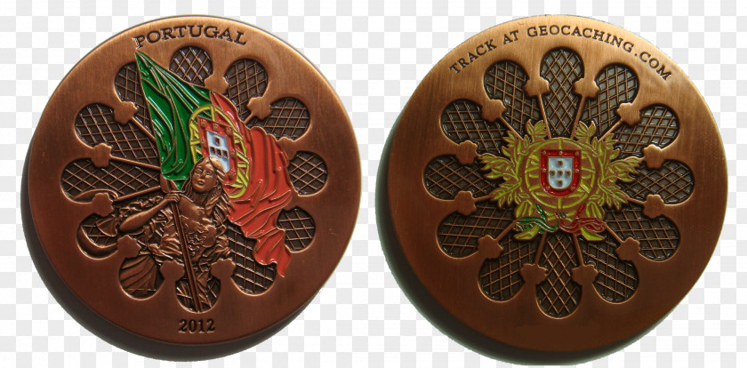 Geocoin Medal Metal Circle PNG