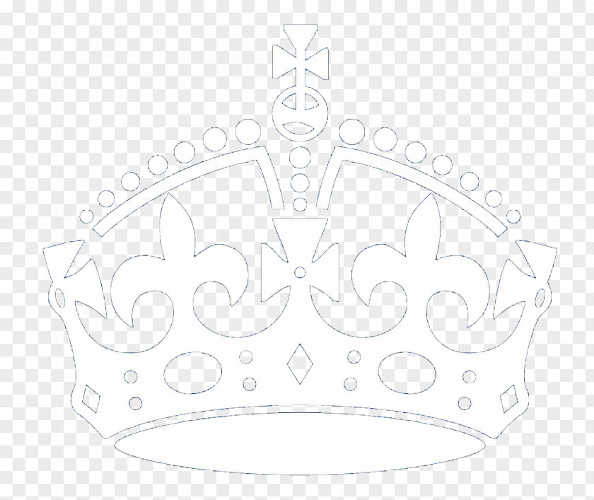 Keep Calm Crown White Brand Pattern PNG