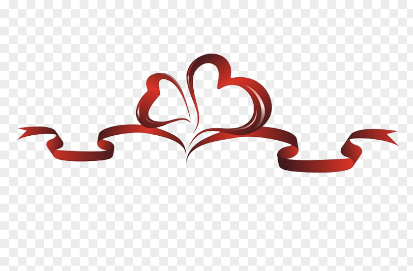 Chinese Wind Ribbon Heart Clip Art PNG