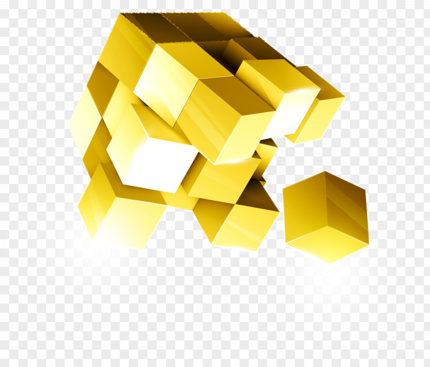 Three-dimensional Cube Space PNG
