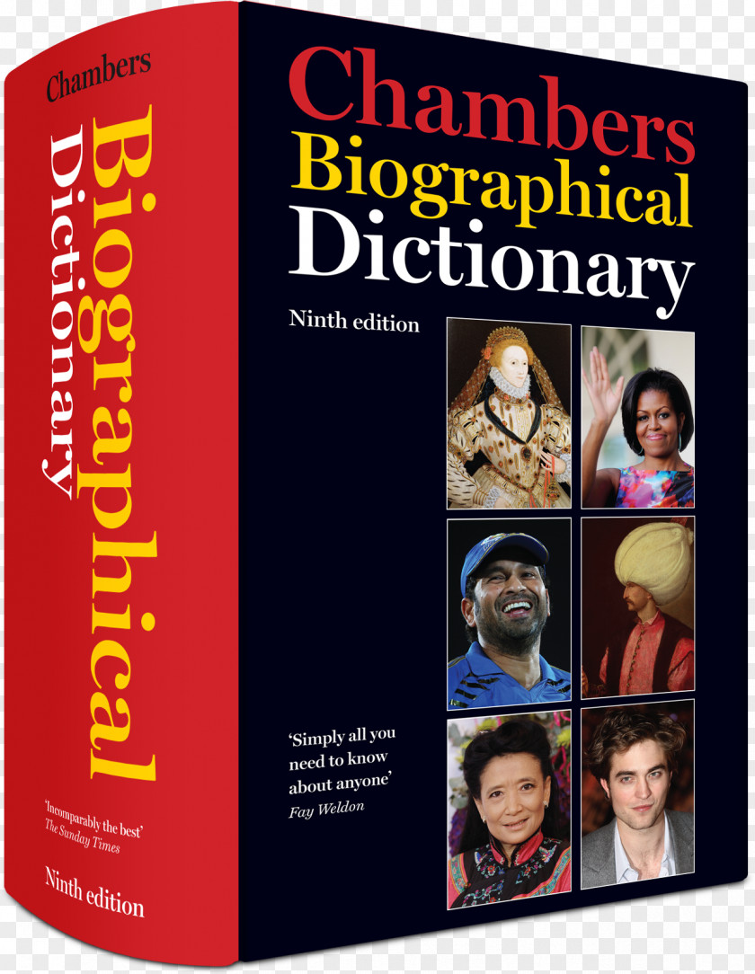 Book Chambers Biographical Dictionary Mini Reference Work PNG